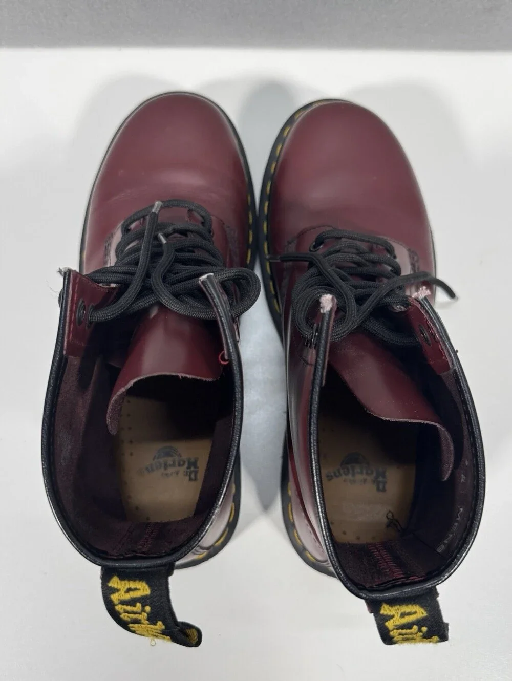 Doc Marten's Red Men's High Top Laced Leather Boots 7